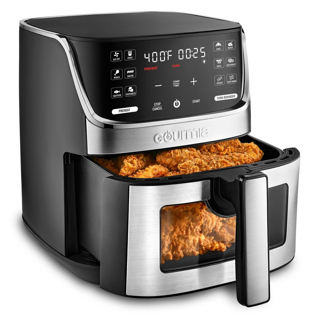 Gourmia Stainless Steel Air Fryer 6.62 L / 7 qt-487710 ebuystt