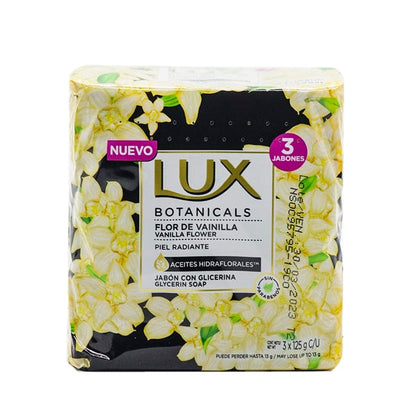 Lux Botanicals Soap Bars, Vanilla Flower 3 X 125g - 7702006205078