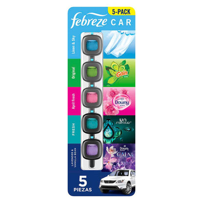 Febreze Car Air Freshener 5 Units-483916-0030772133132 ebuystt