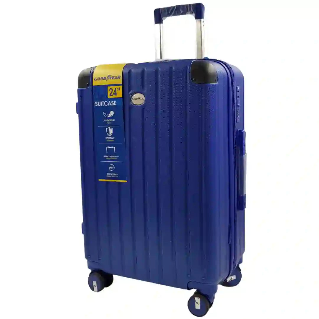 Blue medium suitcase on sale