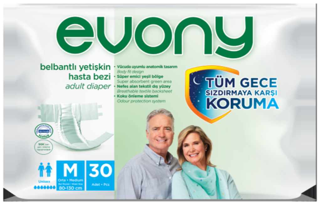 Evony Adult Diaper Medium 30 Units- 347078 ebuystt