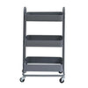 Kingrack 3-Tier Multi-Purpose Cart 17.04 Inch x 30.98 Inch-Assorted Color- White, Black, Grey -392131-6971524140074