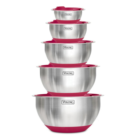 Viking Stainless Steel Mixing Bowls Set 10 Pieces - 493218-0840595110667 ebuystt