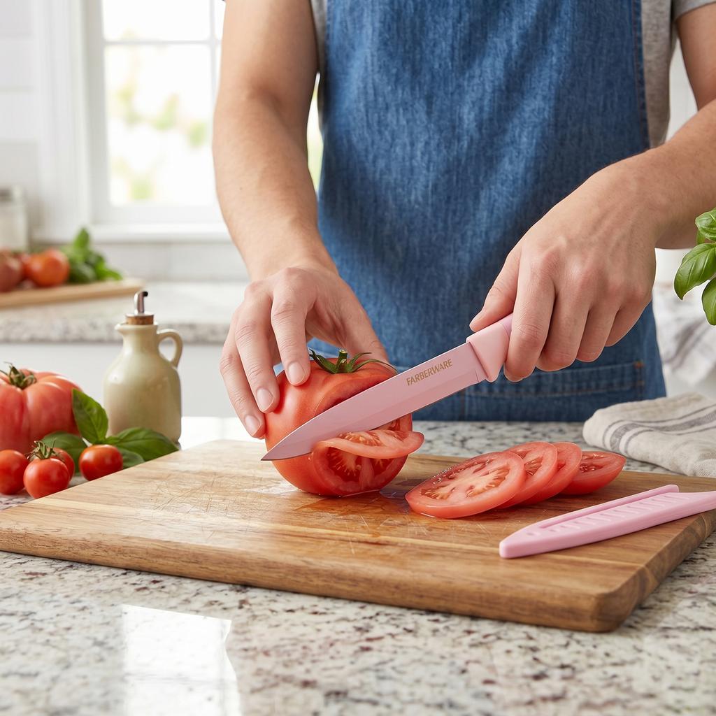 Farberware Ceramic-Coated Knife Set 12 Pieces - 511534 ebuystt