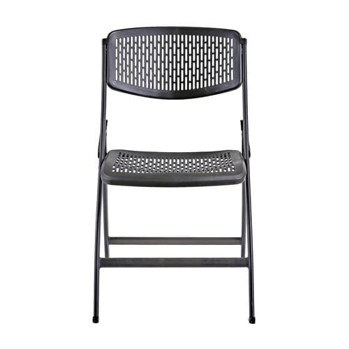 Genesis Folding Chair Black 48 cm x 56 cm x 82 cm / 18 inch x 22 Inch x 32 Inch - 395738 ebuystt