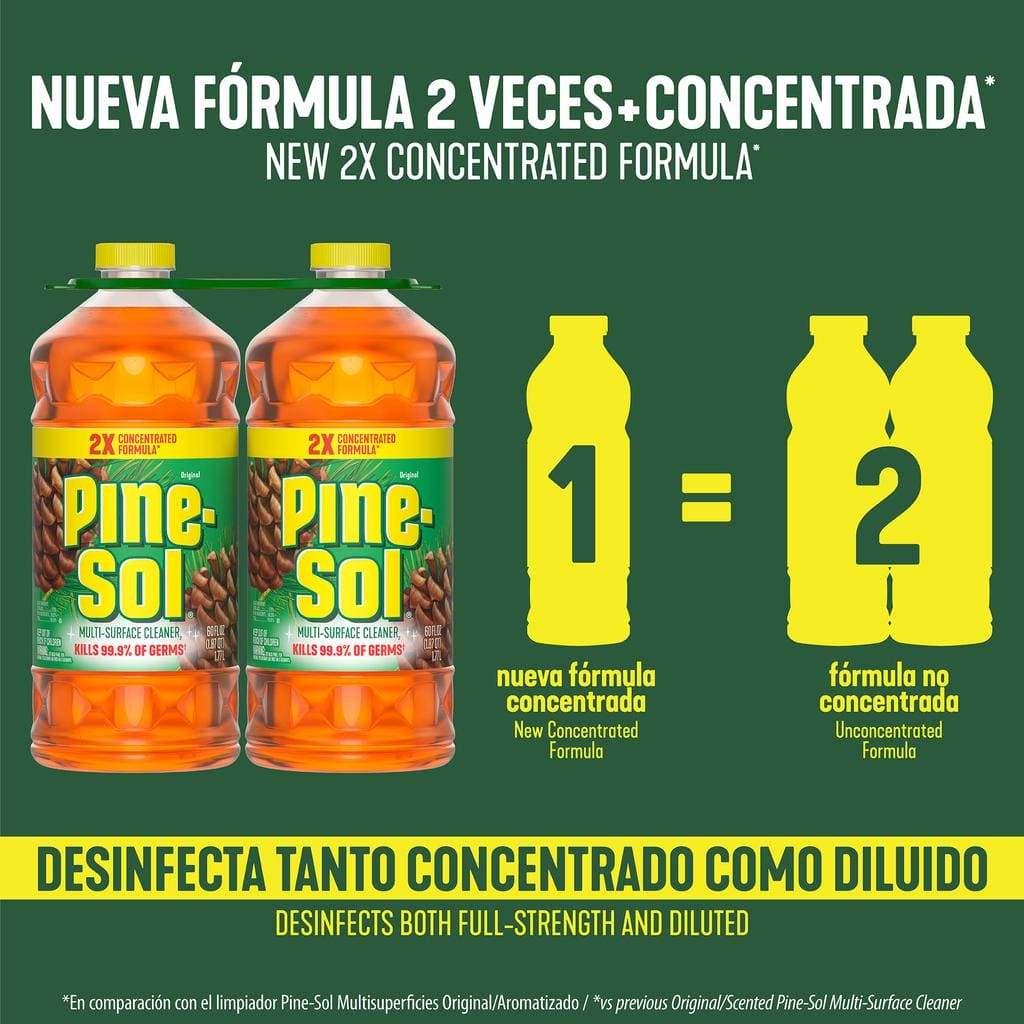 Pine Sol Multisurface Cleaner 2 Units / 1.77 L / 60 oz.Keep all your home surfaces clean, fresh and shiny with this pine-scented multisurface cleaner that will provide a clean sensation and a pleasant aroma at home.-475334 EBUYSTT