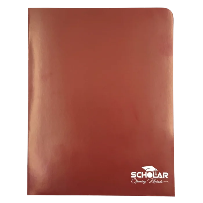 Scholar Presentation Folder – Brown, 2-Pocket Document Folder - 70474100142 Pie's Variety Store