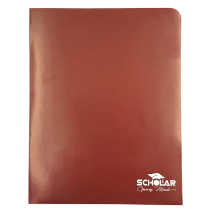 Scholar Presentation Folder – Brown, 2-Pocket Document Folder - 70474100142 Pie's Variety Store