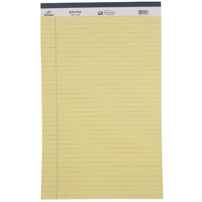 Scholar, Ruled Writing Pad, Letter Size, White - 70474100385 Pie's Variety Store