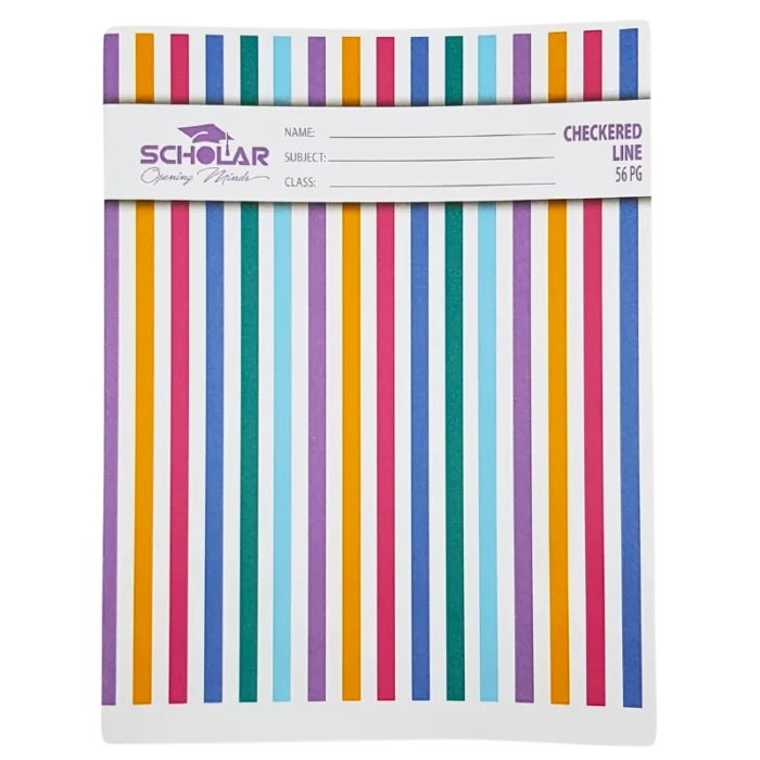 Scholar Pro Copy Book – Red and Blue Line ½″ Ruled Exercise Book - 70474100481 Pie's Variety Store
