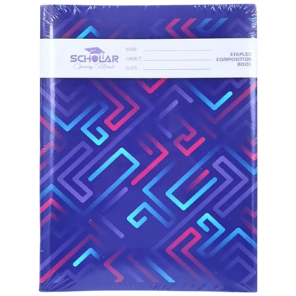 Scholar Pro Copy Book – Red and Blue Line ½″ Ruled Exercise Book - 70474100481 Pie's Variety Store