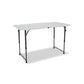 Lifetime Products Half Folding Commercial Table 122 cm x 61 cm x 91 cm / 48 inches x 24 inches x 36 inches Made for indoor and outdoor use.-4429 Ebuystt