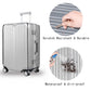 T Tersely Clear PVC Suitcase Cover Protectors 20/24/26/28/30 Inch Suitcase Covers for Luggage - Waterproof Dustproof and Anti-Scratch 20-30 Inch Luggage Cover (20inch) T Tersely