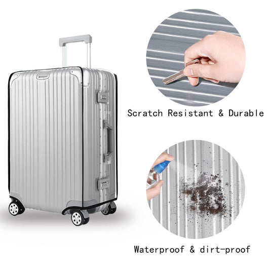 T Tersely Clear PVC Suitcase Cover Protectors 20/24/26/28/30 Inch Suitcase Covers for Luggage - Waterproof Dustproof and Anti-Scratch 20-30 Inch Luggage Cover (20inch) T Tersely
