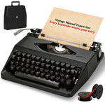Vintage Manual Typewriter with Ribbon for Typing, Smooth Creative Writing Dmzosmd