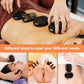 9Pcs Hot Stones Massage Set with Warmer, Professional or Home Spa Massage Hot Stones Kit, 4 Sizes Massage Stone for Full Body Relaxation and Pain Relief Pisleto