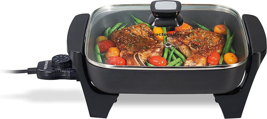 PROCTOR SILEX 38526 SKILLET WITH GLASS LID - PSXCJY38526 Pie's Variety Store