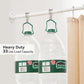 Mirooyu Corner Shower Curtain Rod, Diamond Shaped [Both Sides: 22"-34.8", Middle: 28"/43.7"/12.2"] Heavy Duty NEO Angle Shower Curtain Pole for Bathroom Bathtub with 12 Hooks & Ceiling Support - White Mirooyu