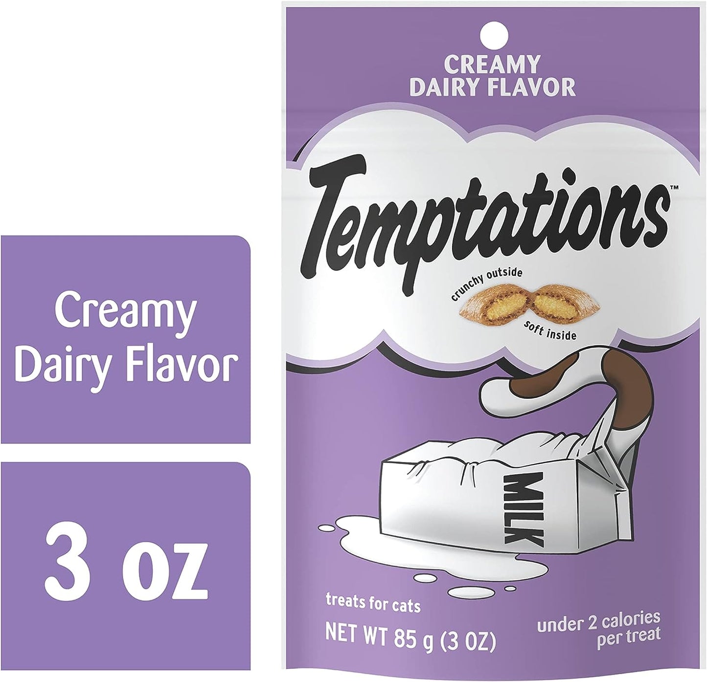 WHISKAS TEMPTATIONS CREAMY DAIRY TREATS FOR CATS  85G - WTCD Pie's Variety Store