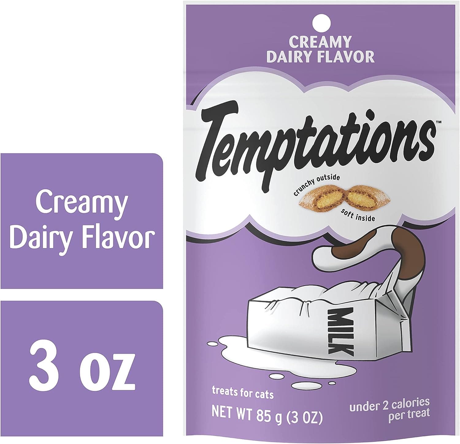 WHISKAS TEMPTATIONS CREAMY DAIRY TREATS FOR CATS  85G - WTCD Pie's Variety Store