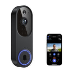 Guggre Doorbell Camera M52, Security Camera Outdoor/Indoor, 1080 HD with Night Vision, 4 Infrared Lights, 120° Wide View, Motion Detection Notification, Works with Smartphone, Wireless, Online Support Guggre