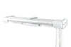 Heavy Duty Double Traverse Rod Center Open 120-240 inch White