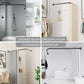 L Shaped Shower Curtain Rod, (44.1"-54.3"x44.1"-54.3") Adjustable Curved Shower Rod, 90 Degree Corner Shower Rods for Bathroom Bathtub Clothing Store Locker, locker rooms, fitting rooms, Black TwinkleTool