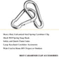 EPHECH 30PCS 4" Heavy Duty Spring Snap Hook, M10 3/8" Galvanized Steel Carabiner Clip Qiuck Link Spring Snap Hook, 770LBS Holding Capacity Keychain Buckle for Swing Hammock Gym Outdoor EPHECH