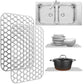 2 Pack Sink Protectors for Kitchen Sink, 13.4"x11.4" Non-Slip Silicone Sink Mats Protect Your Stainless Steel Bottom of Kitchen Sink or Drying Rack, Eco-Friendly & Stain-Free Kitchen Sink Mat - White Sink Protex