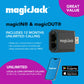 magicJack VOIP Phone Adapter - Unlimited Calls to US & Canada, No Monthly Bill, Portable Internet Phone with App, magicIN™ & magicOUT™ Service magicJack