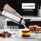 Professional 500 ml Aluminum Whipped Cream Dispenser With 8 Decorating Nozzles -Whipped Cream Canister With 2 Cleaning brushes-Heavy Duty Homemade Whipped Cream Maker 1 Pint (N20 Charger Not Included) FOREVERPREP