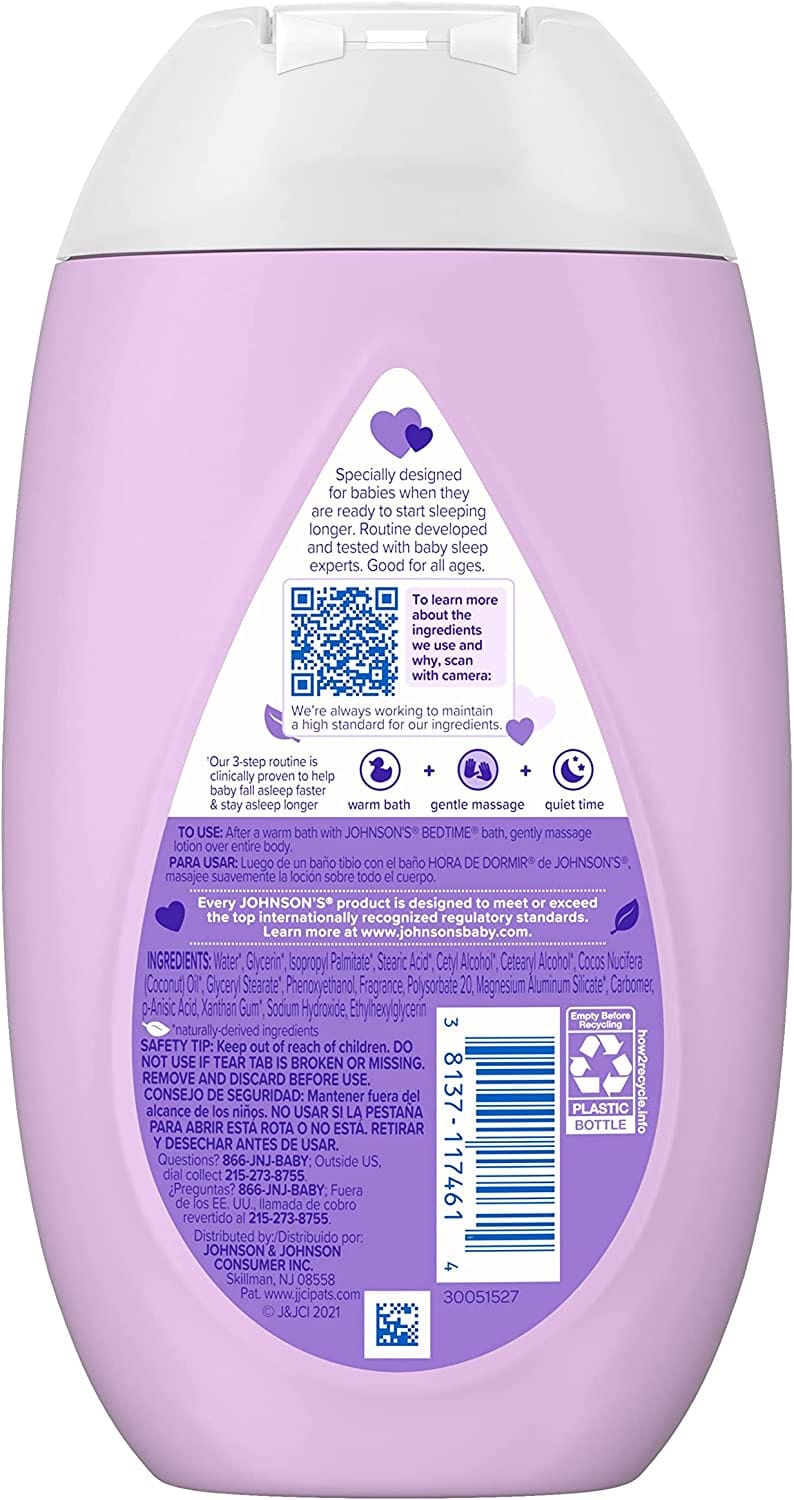 Johnson’s Baby Bedtime Lotion 13.6oz Gently nourish and moisturize your baby's delicate skin- 38137117461 Pie's Variety Store