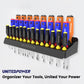 UNITEDPOWER Screwdriver Holder, Wall Mount Storage Rack Organizer for Workshop, Shed, Garage, Home, Stores up to 32 Screwdrivers or Small Tools UNITEDPOWER
