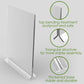 newnewshow 8.5x11 Acrylic Sign Holder 3 Pack Vertical Double-Sided Display (Optional 8.5x11 8.5x5.5 5x7 Horizontal and Vertical) newnewshow