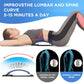 Back Stretcher for Lower Back Pain Relief, 4 Level Adjustable Lumbar Back Cracker Board, Back Cracking Device, Back Massager for Scoliosis, Spine Decompression and Lumbar Decompression(Black) CNYUANFEN