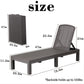 Outraveler Outdoor Chaise Lounge Chair for Pool, Patio Bench Waterproof Sunbed,Mocha ebuys