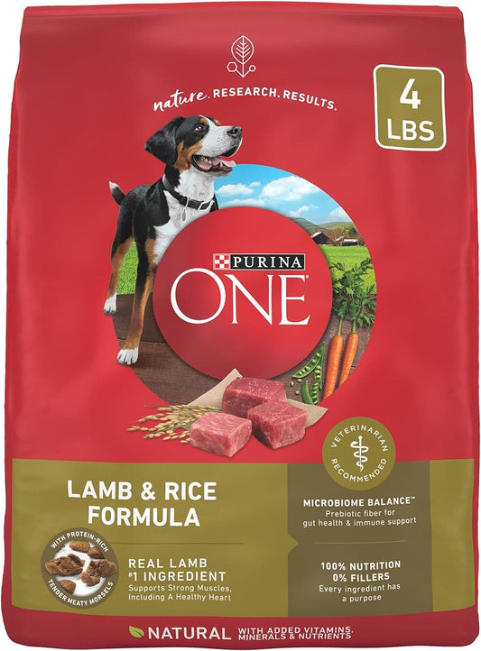 PURINA ONE ADULT DRY DOG FOOD LAMB AND RICE 4LB - POALNR Pie's Variety Store