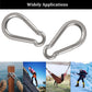 20Pcs 4” Safety Spring Snap Hook, M10 3/8" Carabiner Quick Link Snap Hooks for Camping Hiking, 770LBS Holding Capacity Heavy Duty Steel Carabiner Clip Buckle for Swing Hammock Gym Outdoor Yision