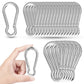 WENQUIT 24PCS M10 Spring Snap Hook, 4Inch Heavy Duty Carabiner Clips, 3/8" Galvanized Steel Quick Link Carabiner Hooks for Hammock, Camping, Hiking, Keychain, Water Bottle & Backpack WENQUIT