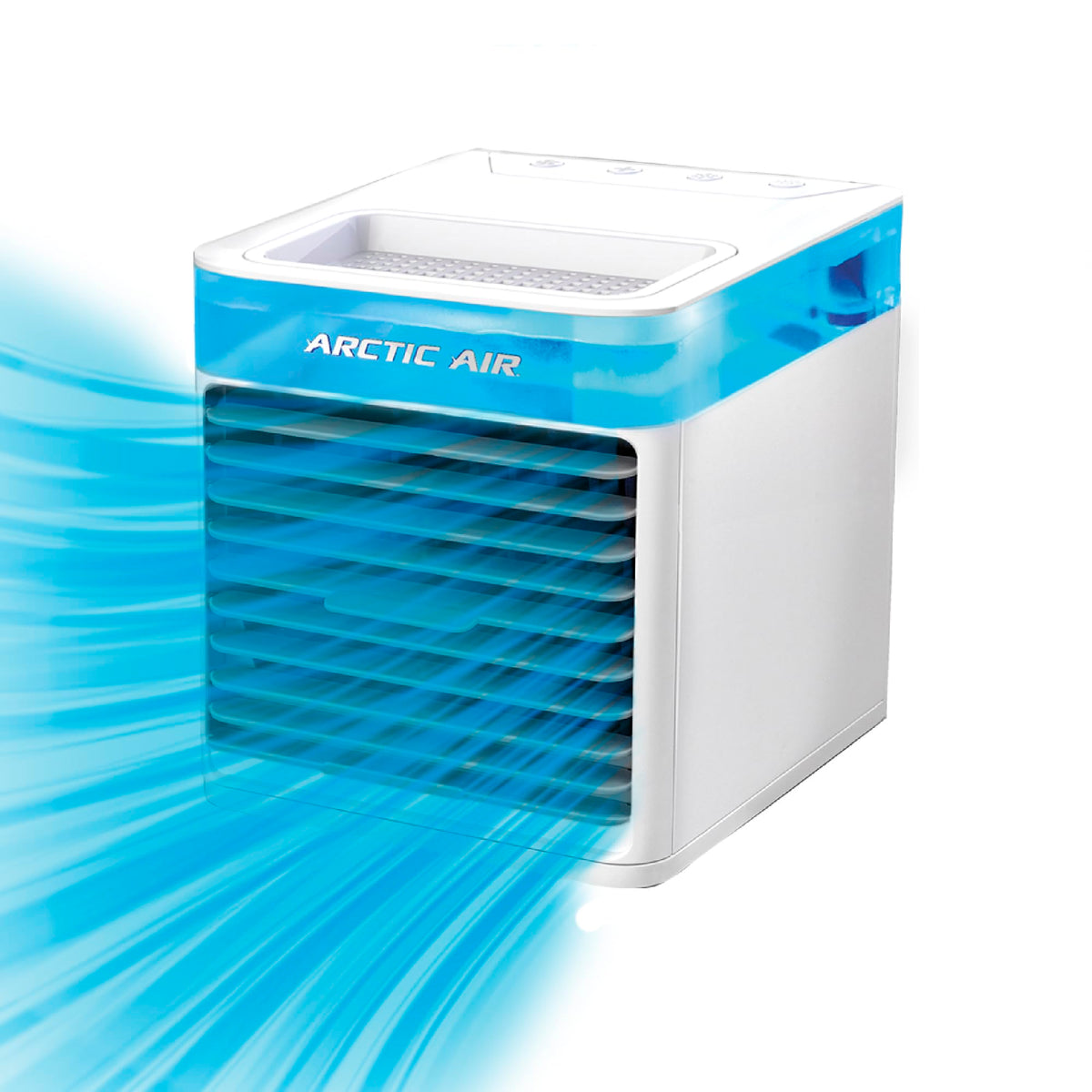 Arctic Air Pure Chill 2.0 Evaporative Air Cooler by Ontel - Powerful, Quiet, Lightweight and Portable Space Cooler with Hydro-Chill Technology For Bedroom, Office, Living Room & More,Blue Arctic Air