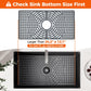 Snuggery Silicone Sink Protector for Kitchen Sink, 24"x12" Center Drain snuggery