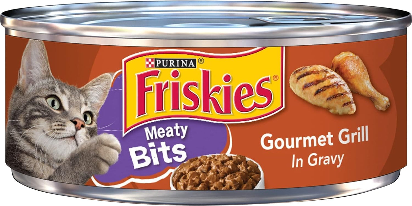 Purina Friskies Meaty Bits Beef With Gravy Cat Food 5.5oz - 05000042314 Pie's Variety Store
