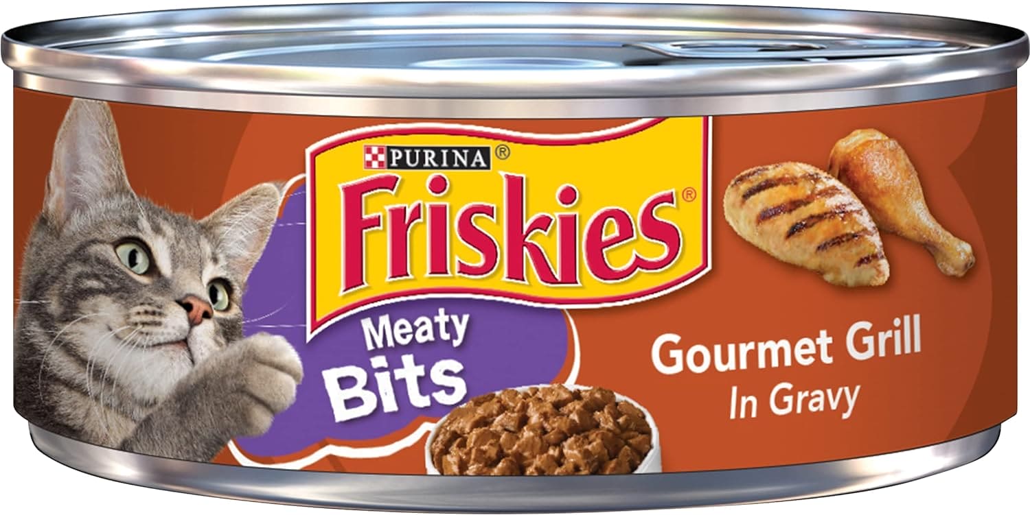 Purina Friskies Meaty Bits Beef With Gravy Cat Food 5.5oz - 05000042314 Pie's Variety Store