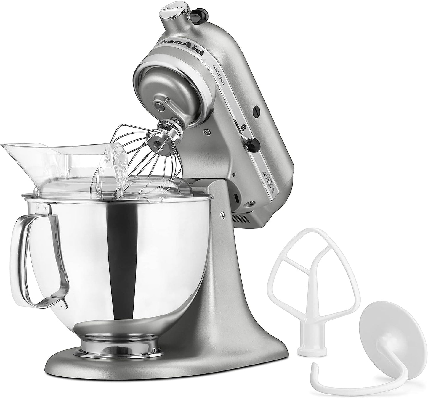 KITCHENAID KSM150PSCU 5QT STAND MIXER CONTOUR SILVER - KTCNADFC3522 Pie's Variety Store