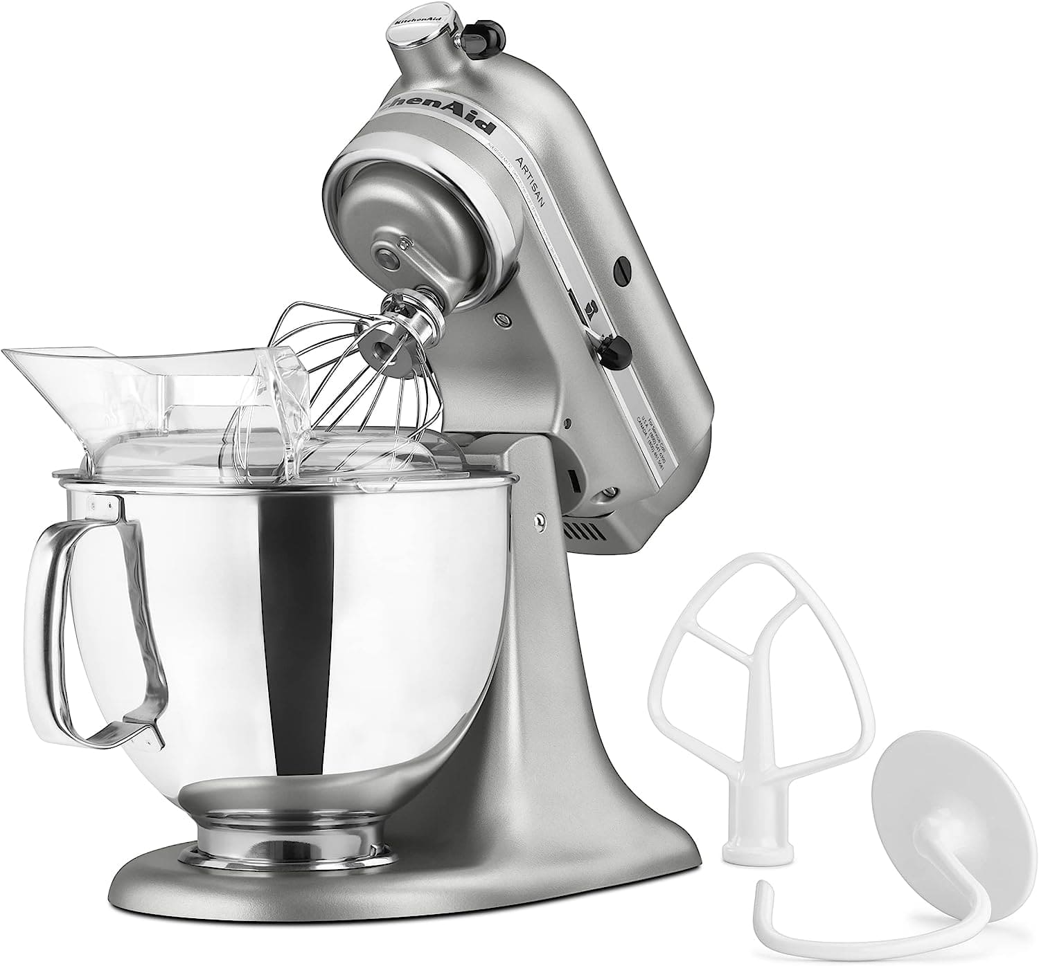KITCHENAID KSM150PSCU 5QT STAND MIXER CONTOUR SILVER - KTCNADFC3522 Pie's Variety Store