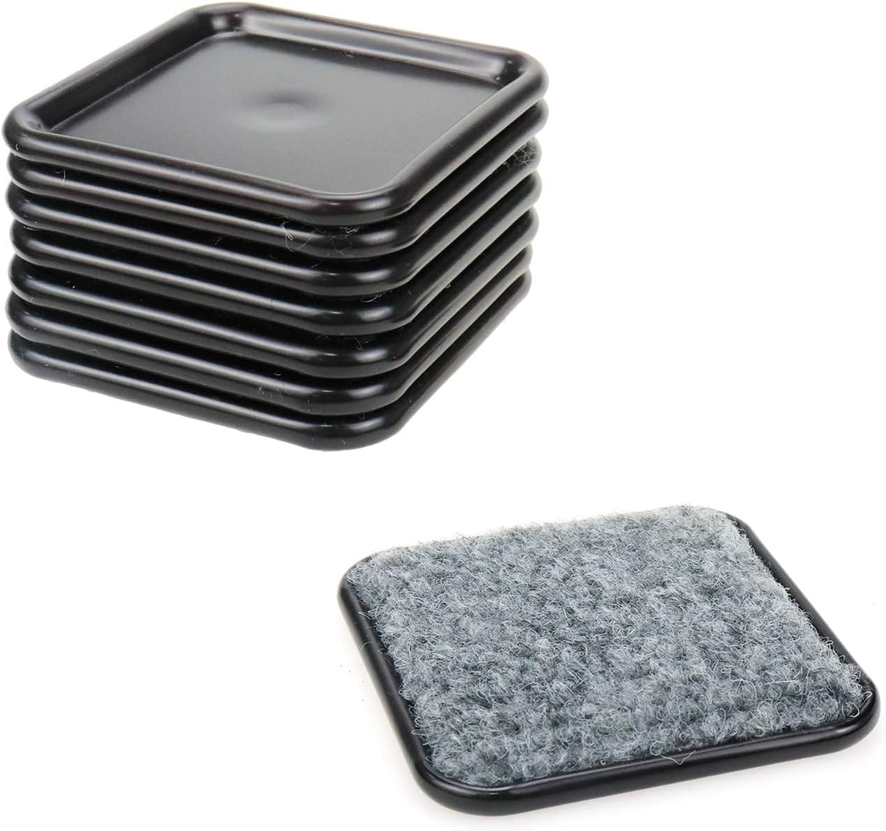 Geesatis 8 Pcs Furniture Sliders Reusable Heavy Moving Pads Sliders for Hardwood Floors, Move Your Furniture Easy, Floor Protector, Square & 3.1 X 3.1 inch-ZY11082668 ebuystt