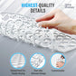 2 Pack Sink Protectors for Kitchen Sink, 13.4"x11.4" Non-Slip Silicone Sink Mats Protect Your Stainless Steel Bottom of Kitchen Sink or Drying Rack, Eco-Friendly & Stain-Free Kitchen Sink Mat - White Sink Protex