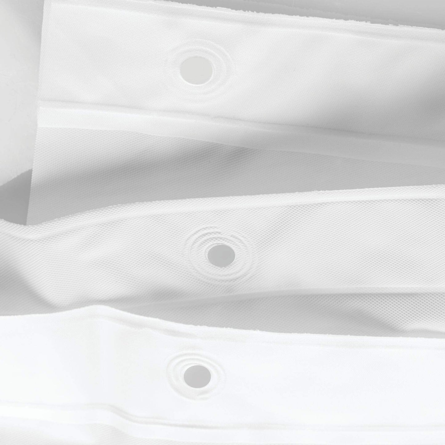 iDesign Waterproof PEVA Bathroom Shower Curtain Liner - 72" x 72", White InterDesign