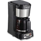 Hamilton Beach 5 Cup Compact Drip Coffee Maker with Programmable Clock, Glass Carafe, Auto Pause and Pour, Black & Stainless Steel (46111) ebuystt