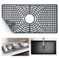 Snuggery Silicone Sink Protector for Kitchen Sink, 24"x12" Center Drain snuggery